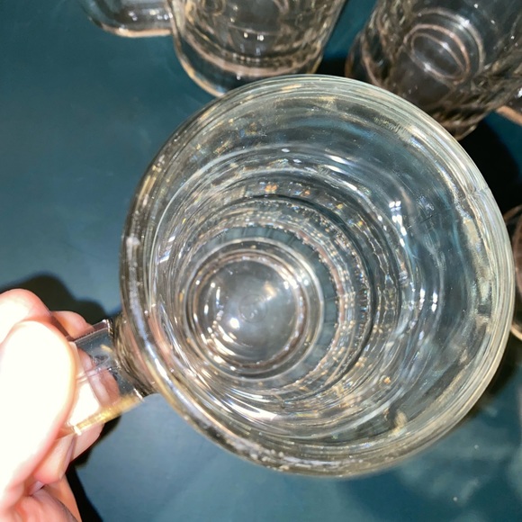 Set of 4 clear glass beer mugs - Picture 5 of 6